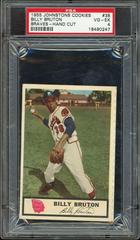 Billy Bruton [Hand Cut] #38 Baseball Cards 1955 Johnston Cookies Braves Prices