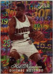 Dikembe Mutombo Basketball Cards 1995 Flair Hot Numbers Prices