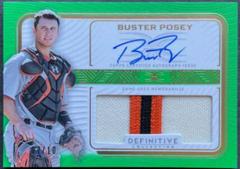 Buster Posey [Green] #ARC-BP Baseball Cards 2023 Topps Definitive Autograph Relic Collection Prices