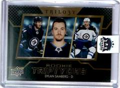 Dylan Samberg #RT-DS Hockey Cards 2022 Upper Deck Trilogy Rookie Triptychs Prices
