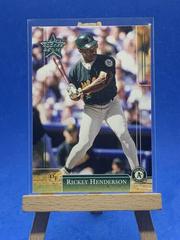 Rickey Henderson [A's] #18 Baseball Cards 2002 Leaf Rookies & Stars Prices