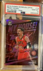 Trae Young [Pink] Basketball Cards 2019 Panini Donruss Optic My House Prices
