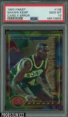 Shawn Kemp [Card # Error] Basketball Cards 1993 Finest Prices