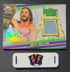 Seth Rollins Wrestling Cards 2019 Topps WWE Money in the Bank Mat Relic Autographs Prices