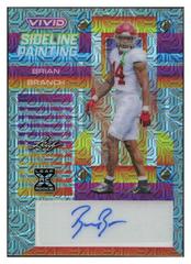 Brian Branch [Mojo Gray] #SP-BB1 Football Cards 2023 Leaf Vivid Autographs Sideline Painting Prices