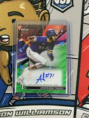 Anderson Tejeda [Green Wave Refractor] #FA-AT Baseball Cards 2021 Topps Finest Autographs Prices