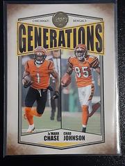 Chad Johnson, Ja'Marr Chase #G-10 Football Cards 2022 Panini Legacy Generations Prices