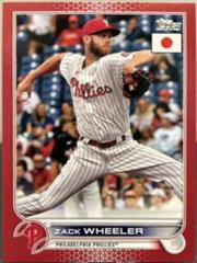 Zack Wheeler [Red] #188 Baseball Cards 2022 Topps Japan Edition Prices
