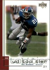 Tiki Barber Football Cards 2001 Upper Deck Top Tier Prices