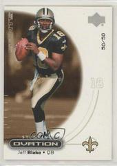 Jeff Blake [Standing Ovation] Football Cards 2000 Upper Deck Ovation Prices