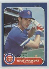 Terry Francona #U-43 Baseball Cards 1986 Fleer Update Prices
