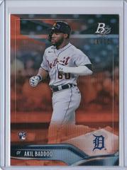 Akil Baddoo [Orange] #90 Baseball Cards 2021 Bowman Platinum Prices
