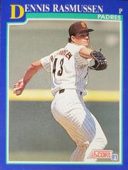 Dennis Rasmussen Baseball Cards 1991 Score Prices