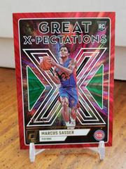 Marcus Sasser [Red Green] #25 Basketball Cards 2023 Panini Donruss Great X Pectations Prices