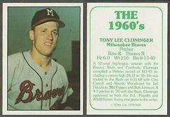 Tony Cloninger #20 Baseball Cards 1978 TCMA the 1960's Prices