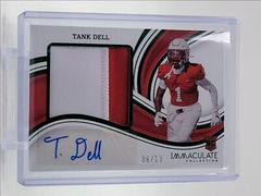 Tank Dell [Emerald] #18 Football Cards 2023 Panini Immaculate Premium Patch Rookie Autograph Prices