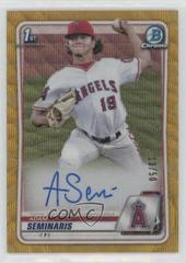 Adam Seminaris [Gold Wave Refractor] #CDA-ASE Baseball Cards 2020 Bowman Draft Picks Chrome Autographs Prices