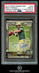Brett Hundley [Throwing Autograph] #102 Football Cards 2015 Topps Chrome Prices