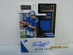 Matthew Stafford #XOS-MS Football Cards 2018 Panini Playbook X's and O's Signatures Prices