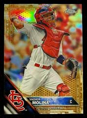 Yadier Molina [Gold Refractor] Baseball Cards 2016 Topps Chrome Prices