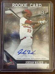 Jordan Walker [Ice Pattern Autograph] #TOP-34 Baseball Cards 2021 Bowman Platinum Top Prospects Prices