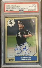 Carson Fulmer #1987A-CFU Baseball Cards 2017 Topps 1987 Autographs Prices