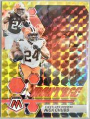 Nick Chubb [Gold] #M-23 Football Cards 2023 Panini Mosaic Montage Prices