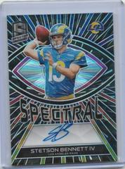 Stetson Bennett IV [Hyper] #2 Football Cards 2023 Panini Spectra Spectral Signature Prices
