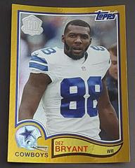 Dez Bryant [Gold Border] #T60-DBR Football Cards 2015 Topps 60th Anniversary Prices