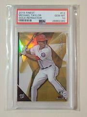 Michael Taylor [Gold Refractor] #12 Baseball Cards 2015 Finest Prices