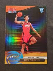 Amen Thompson [Holo] #2 Basketball Cards 2023 Panini Hoops Attack the Rack Prices