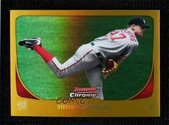 Stephen Strasburg [Gold Refractor] Baseball Cards 2011 Bowman Chrome Prices