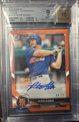 Peter Alonso [Orange] Baseball Cards 2018 Bowman Paper Prospects Autographs Prices