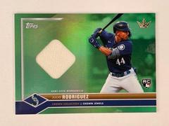 Julio Rodriguez [Relic Green Rainbow] Baseball Cards 2022 Topps X Bobby Witt Jr. Crown Prices