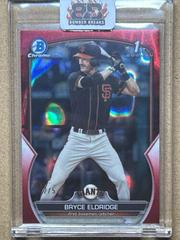 Bryce Eldridge [Red Lava] #BDC-107 Baseball Cards 2023 Bowman Draft Chrome Prices