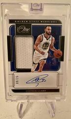 Stephen Curry #JA-SCY Basketball Cards 2021 Panini One and One Jersey Autographs Prices