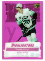 Joonas Donskoi [Pink] #HL-18 Hockey Cards 2022 Upper Deck Highlighters Prices