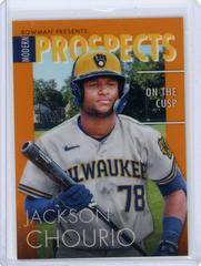 Jackson Chourio [Orange] Baseball Cards 2023 Bowman Modern Prospects Prices