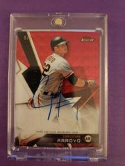 Christian Arroyo [Red Wave Refractor] Baseball Cards 2018 Topps Finest Autographs Prices