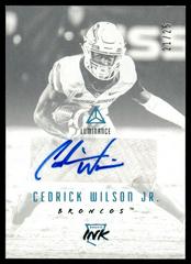 Cedrick Wilson Jr. [Platinum Blue] Football Cards 2018 Panini Luminance Rookie Ink Autographs Prices