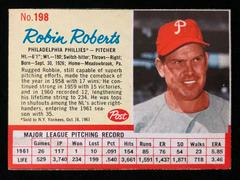 Robin Roberts [Hand Cut] Baseball Cards 1962 Post Cereal Prices