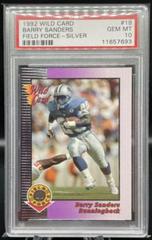 Barry Sanders [10 Stripe Silver] Football Cards 1992 Wild Card Field Force Prices