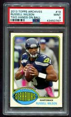 Russell Wilson [Two Hands On Ball] Football Cards 2013 Topps Archives Prices
