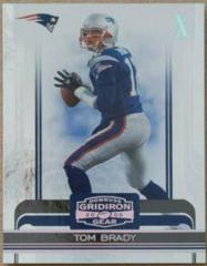 Tom Brady [Silver Holofoil X's] Football Cards 2006 Panini Donruss Gridiron Gear Prices