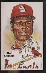 Bob Gibson #175 Baseball Cards 1981 Perez Steele HOF Postcard Prices