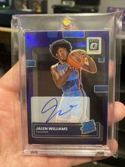 Jalen Williams [Signature Purple] #235 Basketball Cards 2022 Panini Donruss Optic Prices