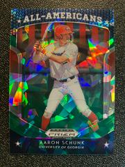 Aaron Schunk [Green Ice Prizm] #58 Baseball Cards 2019 Panini Prizm Draft Picks Prices