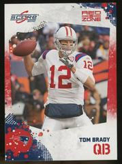 Tom Brady [Red Zone] Football Cards 2010 Panini Score Prices