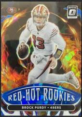 Brock Purdy [Ice] Football Cards 2022 Panini Donruss Optic Red Hot Rookies Prices