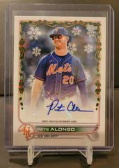 Pete Alonso #WHA-PA Baseball Cards 2022 Topps Holiday Autographs Prices